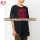 Wholesale Custom Oversize Short Sleeve Black Cotton Printed Mens Tshirt