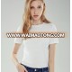 Custom Logo Design Soft Cotton Plain Tshirts Woman Elegant Tshirt